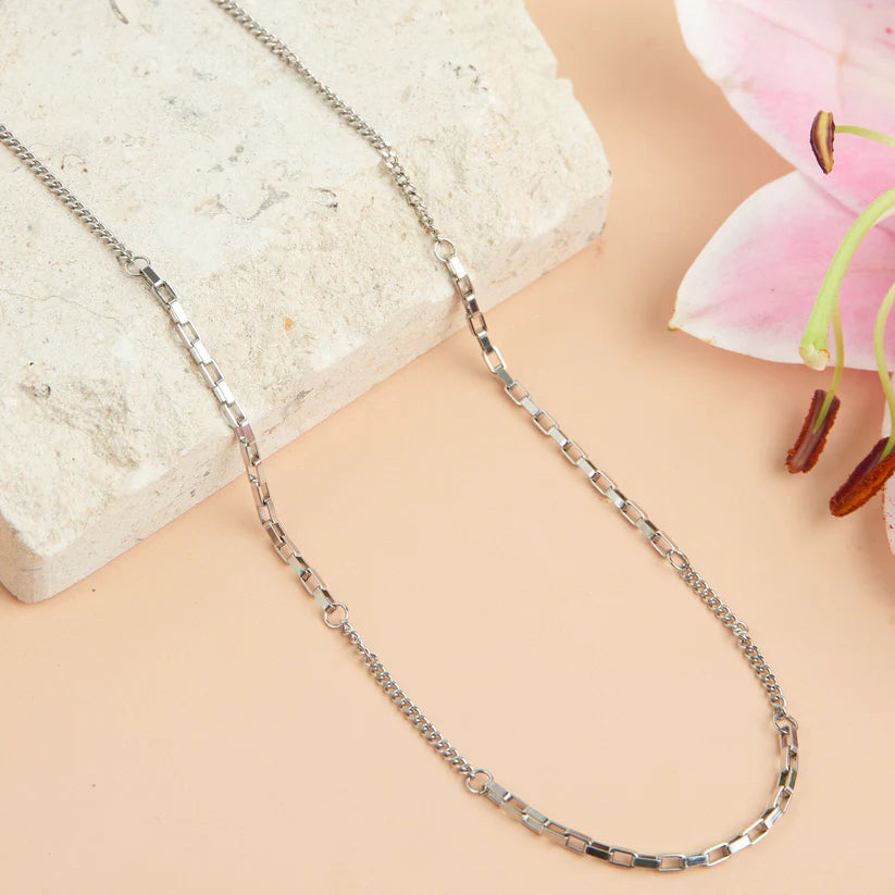 Mixed Paper Clip Necklace