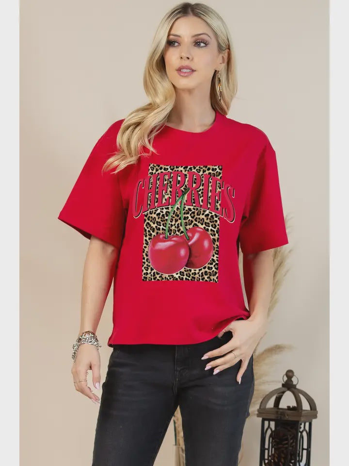 Square Animal Cherry Tee