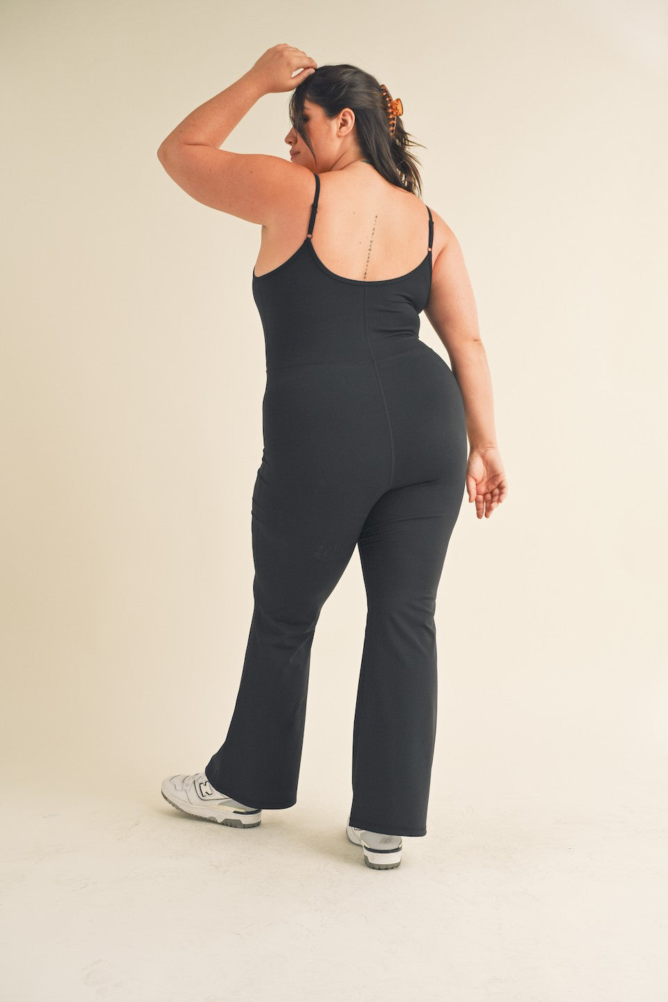 Fitted Flare Leg Jumpsuit