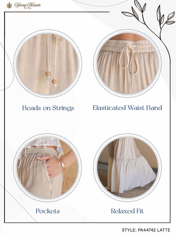Cream Kimono & Pants Set