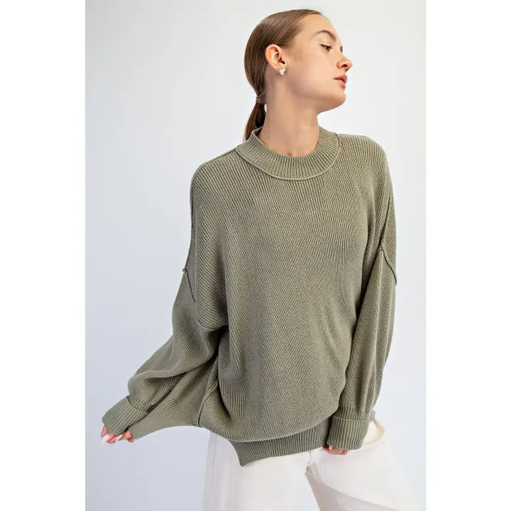Oversized Crew Neck Sweater