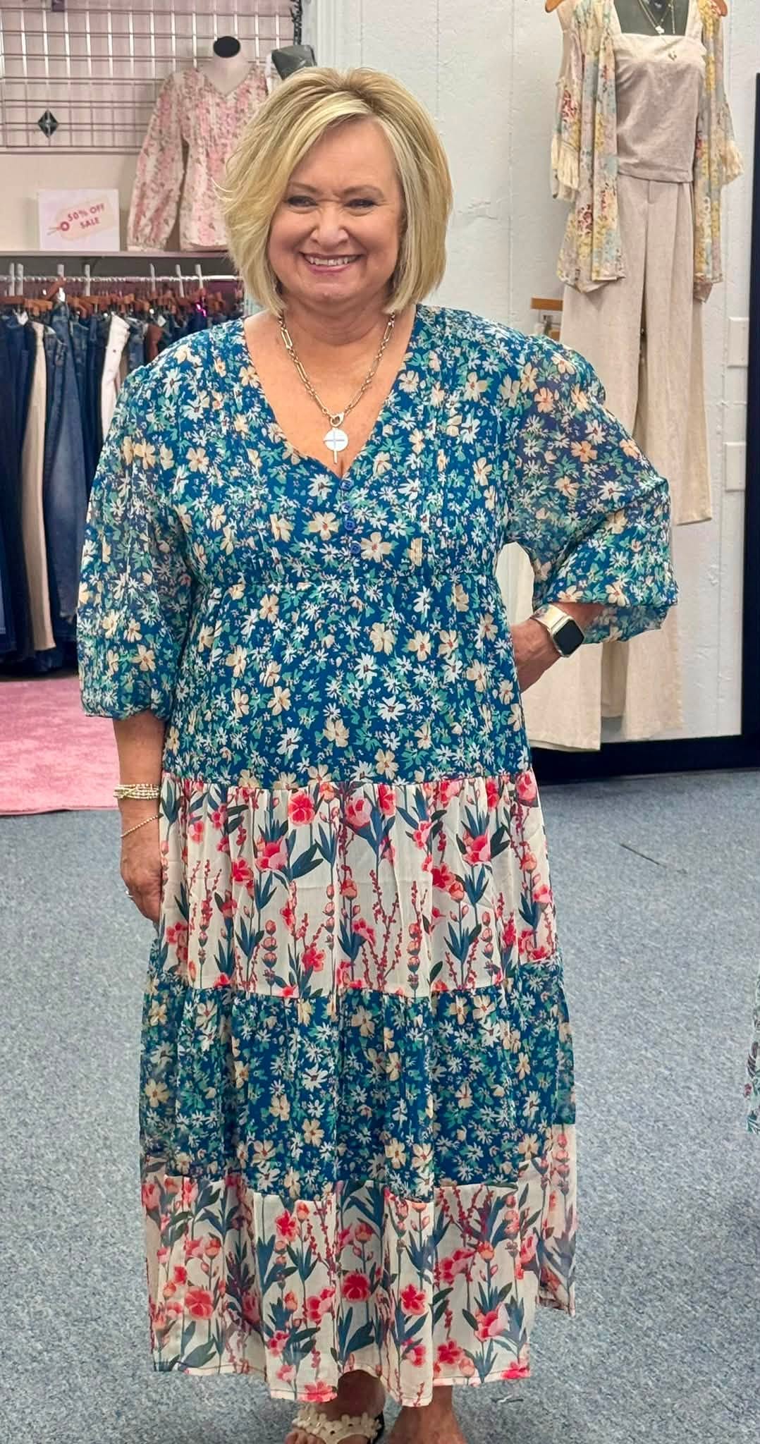 Cora Kaye Drop Waist Dress