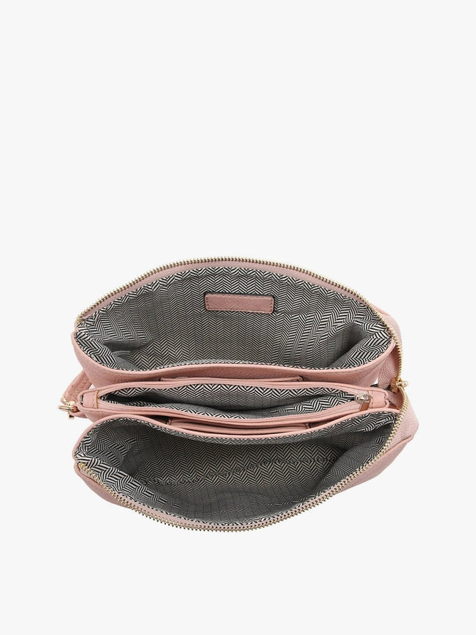 Wristlet Crossbody 3-Compartment Purse
