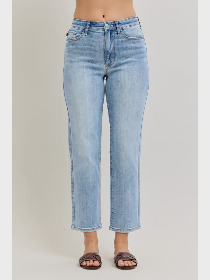 High Waist Ankle Straight