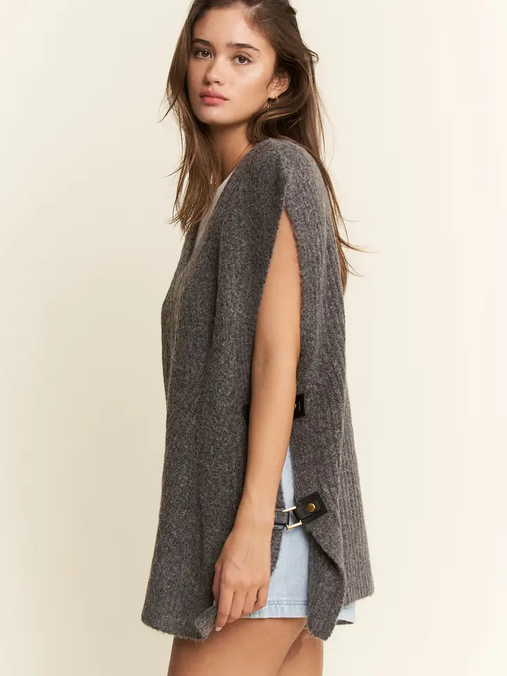 Buckled Sweater Vest