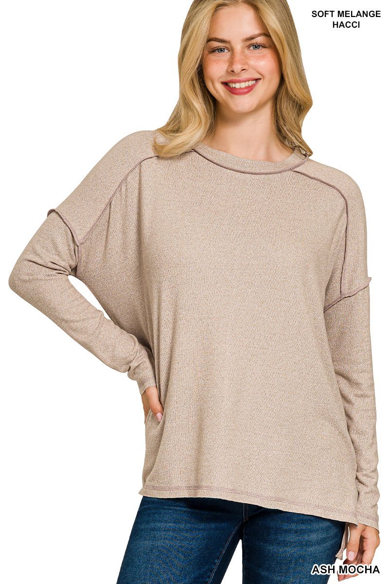 Melgance Hacci Exposed Heam Tee