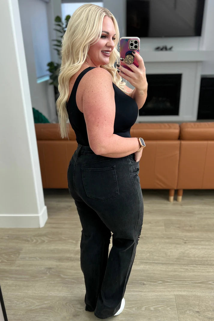 HW Rigid Magic 90's Knee Destroy Straight Jean