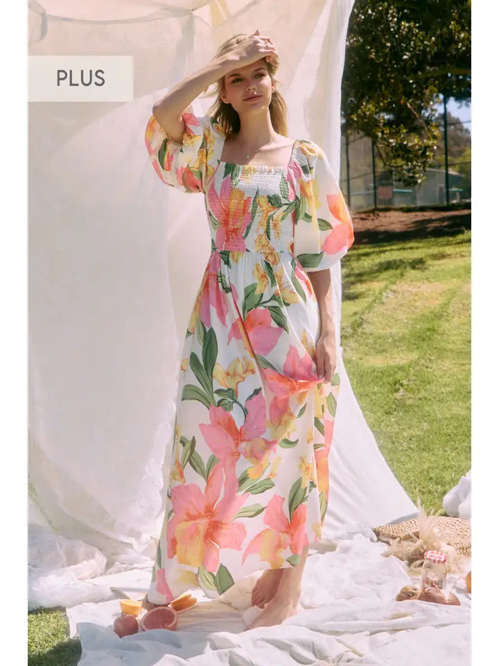 Floral Printed Maxi Dress