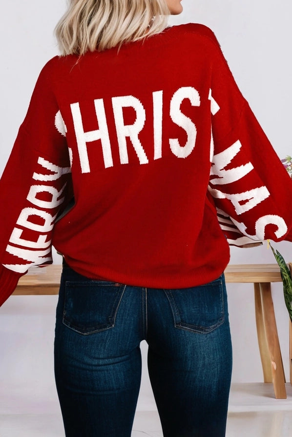 Ho Ho Ho Drop Shoulder Sweater