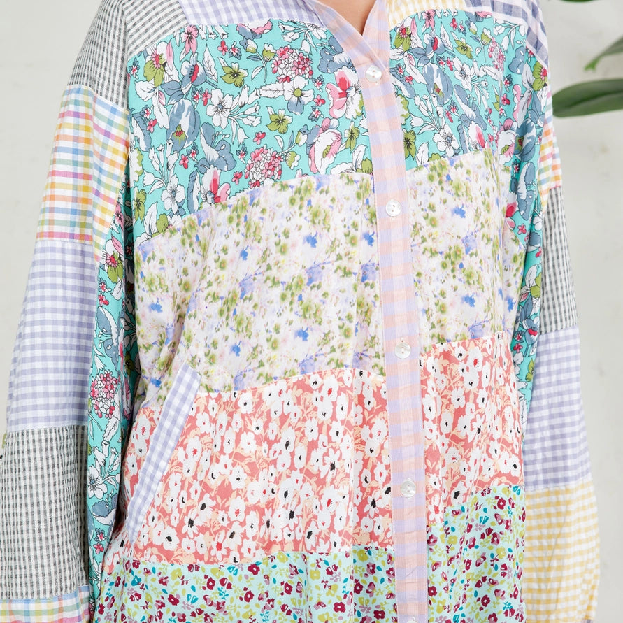 Mix Media Patchwork Top