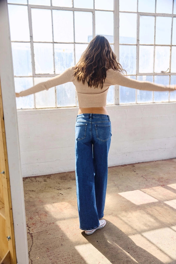 High Rise Relaxed Wide Leg