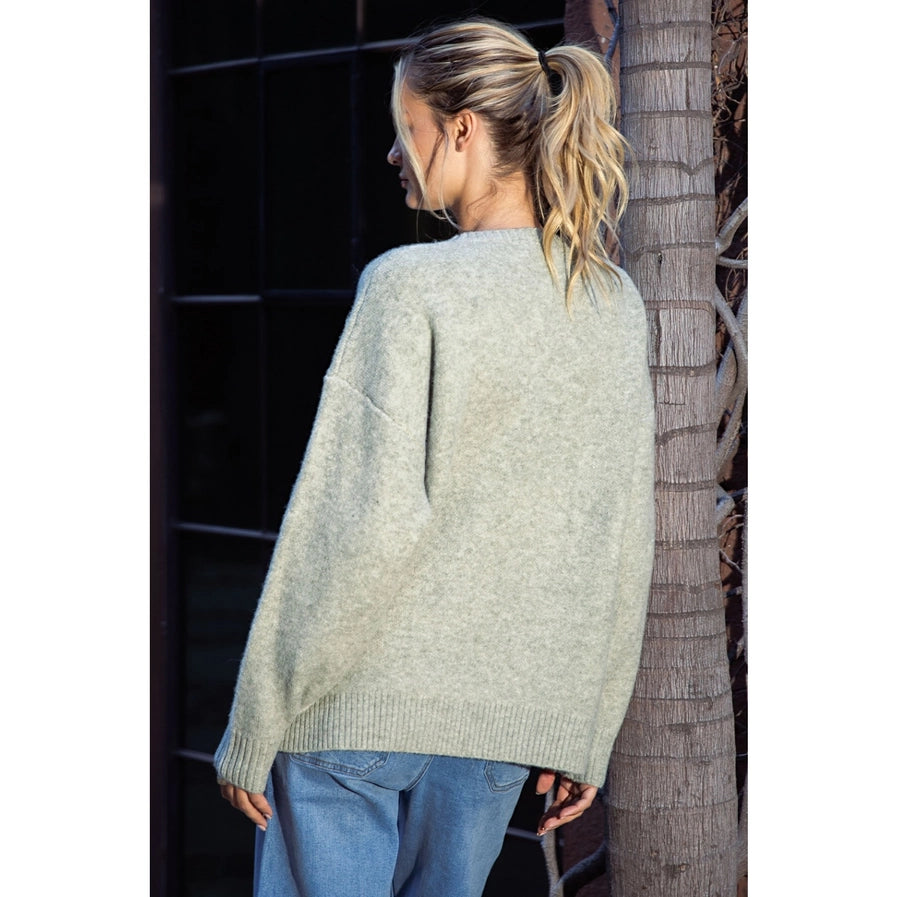 Pocketed Knit Sweater