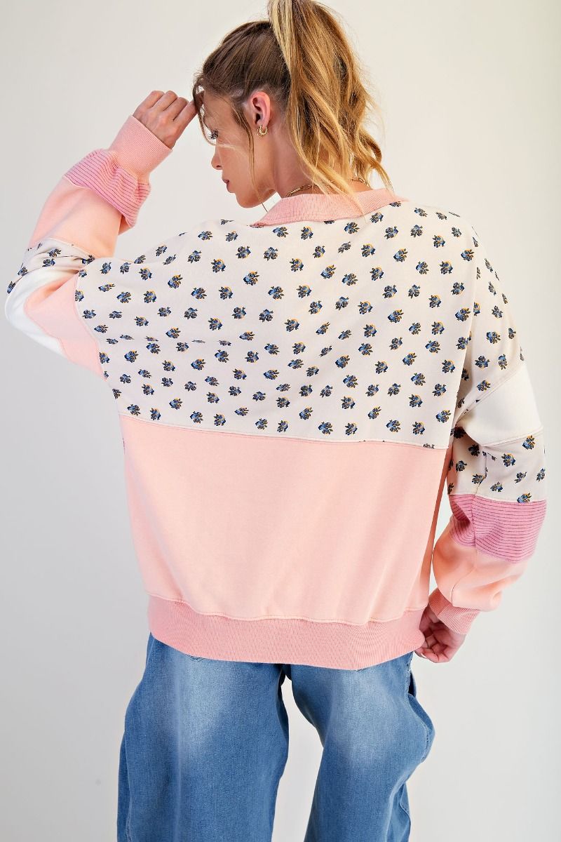 Color Mix Stripe Pullover