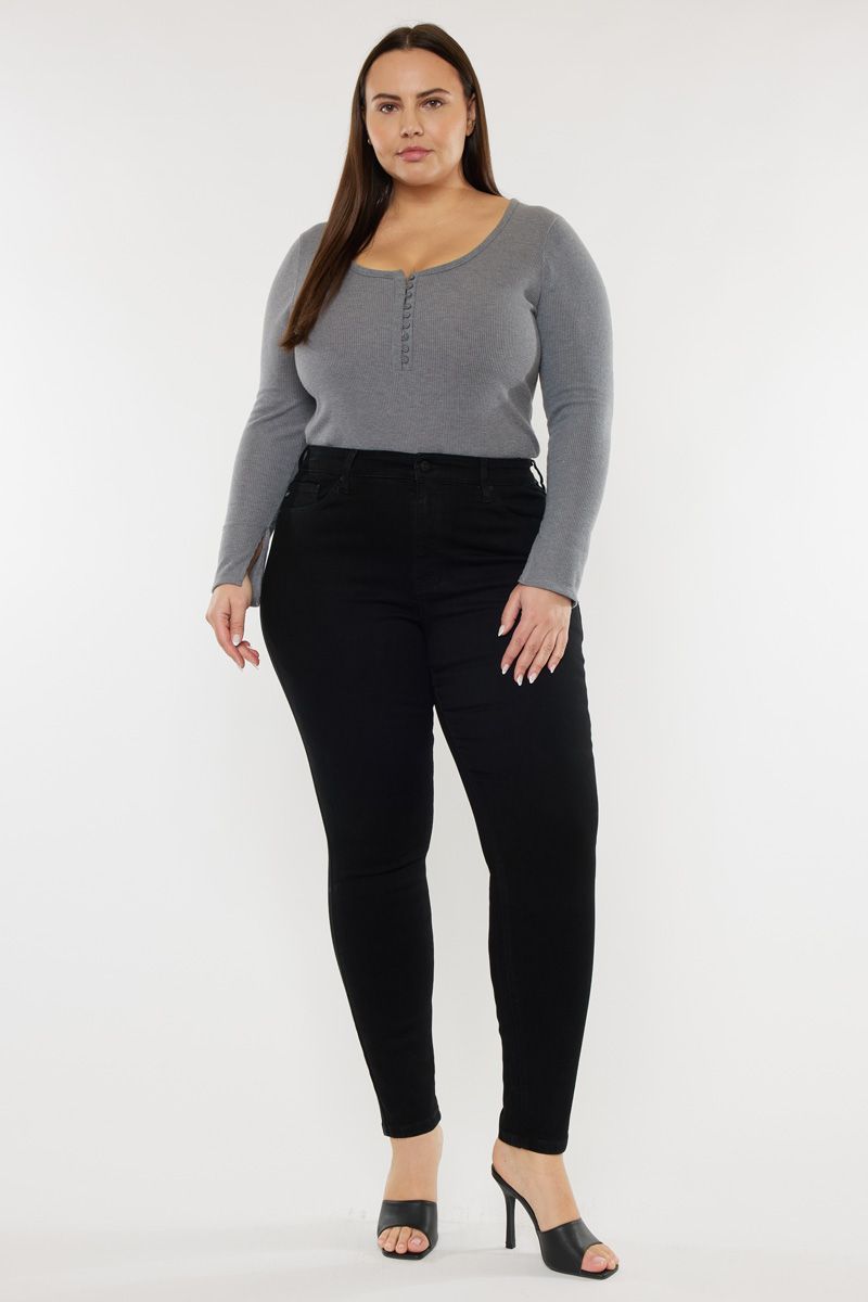 Black High Rise Super Skinny Jean