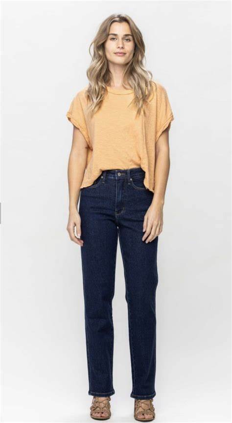 High Waist Tummy Control Classic Straight Jean