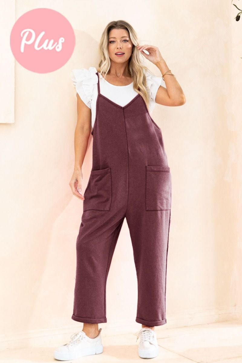 Relaxed Fit Jumpsuit w/ Pockets