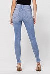 High Rise Destroyed Ankle Skinny Jeans