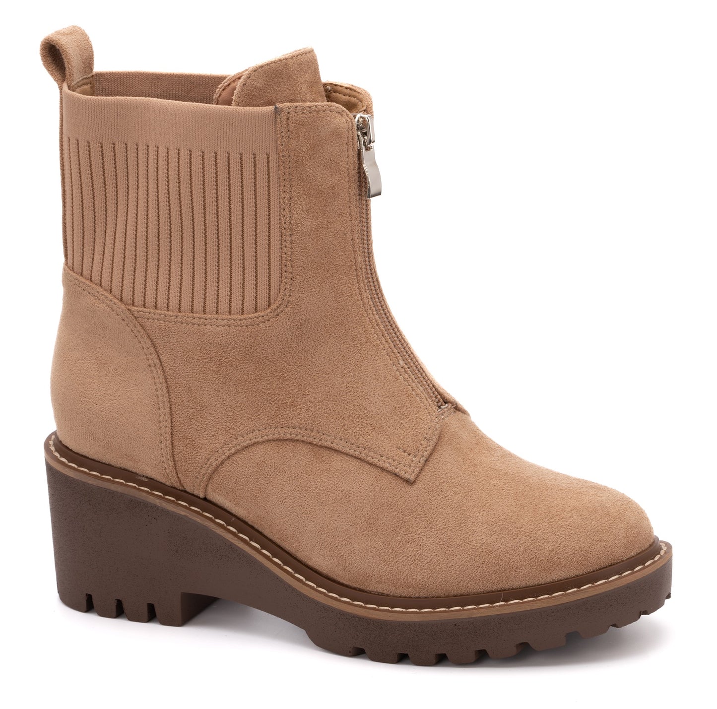 Boo Zip Up Suede Boot