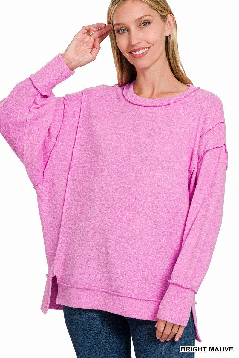 Brushed Hacci Oversized Sweater