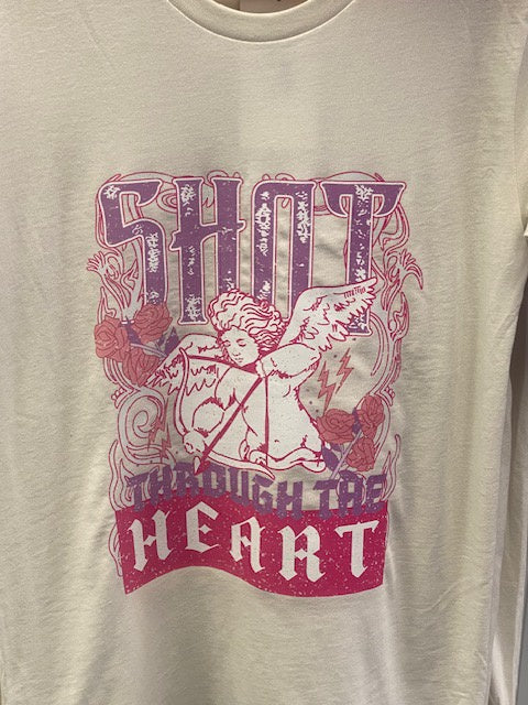 Shot Through The Heart Graphic Tee