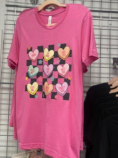 Checkerboard Sweethearts Graphic Tee