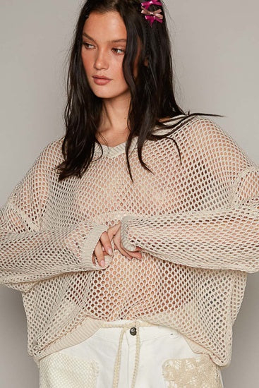 Natural see through top