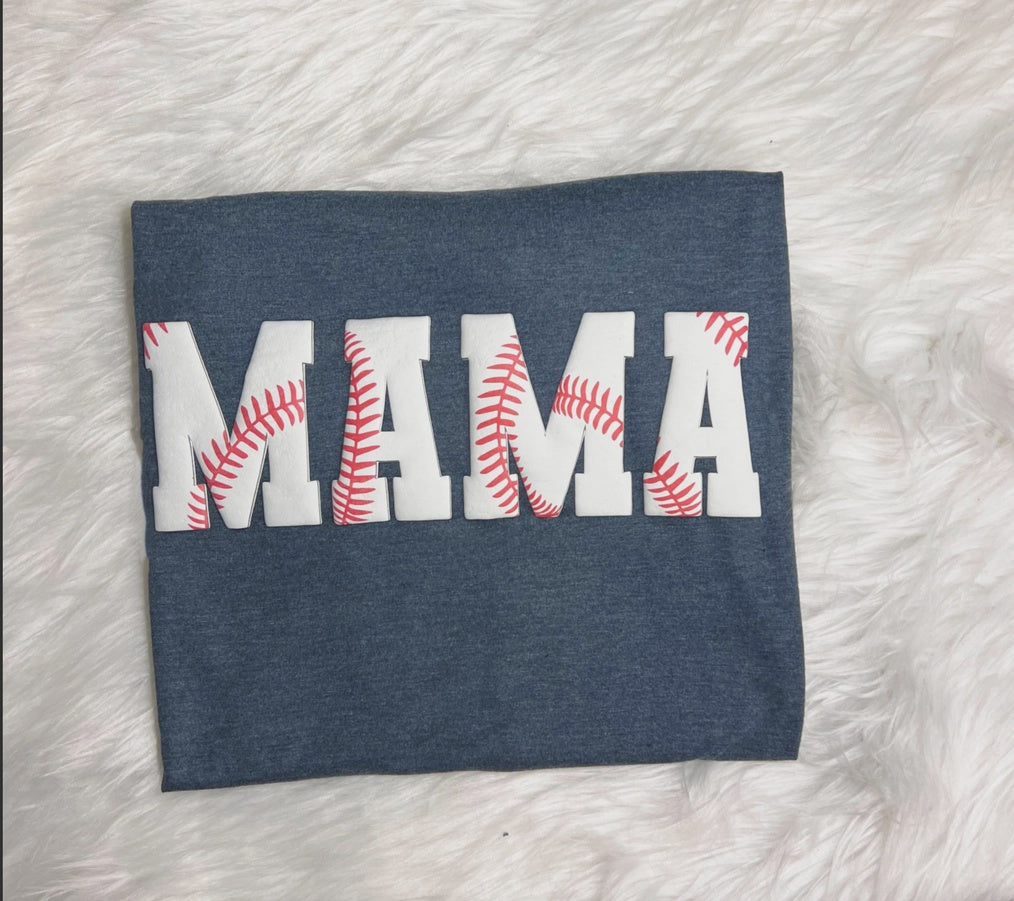 Puff MAMA Baseball Graphic Tee
