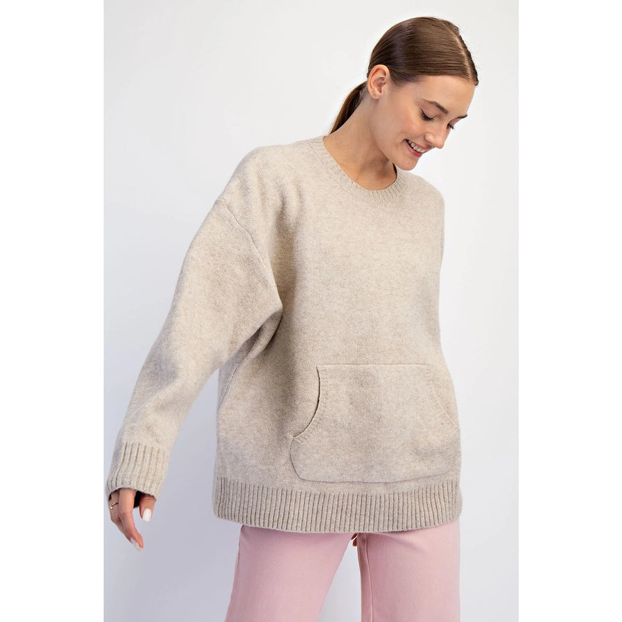 Pocketed Knit Sweater