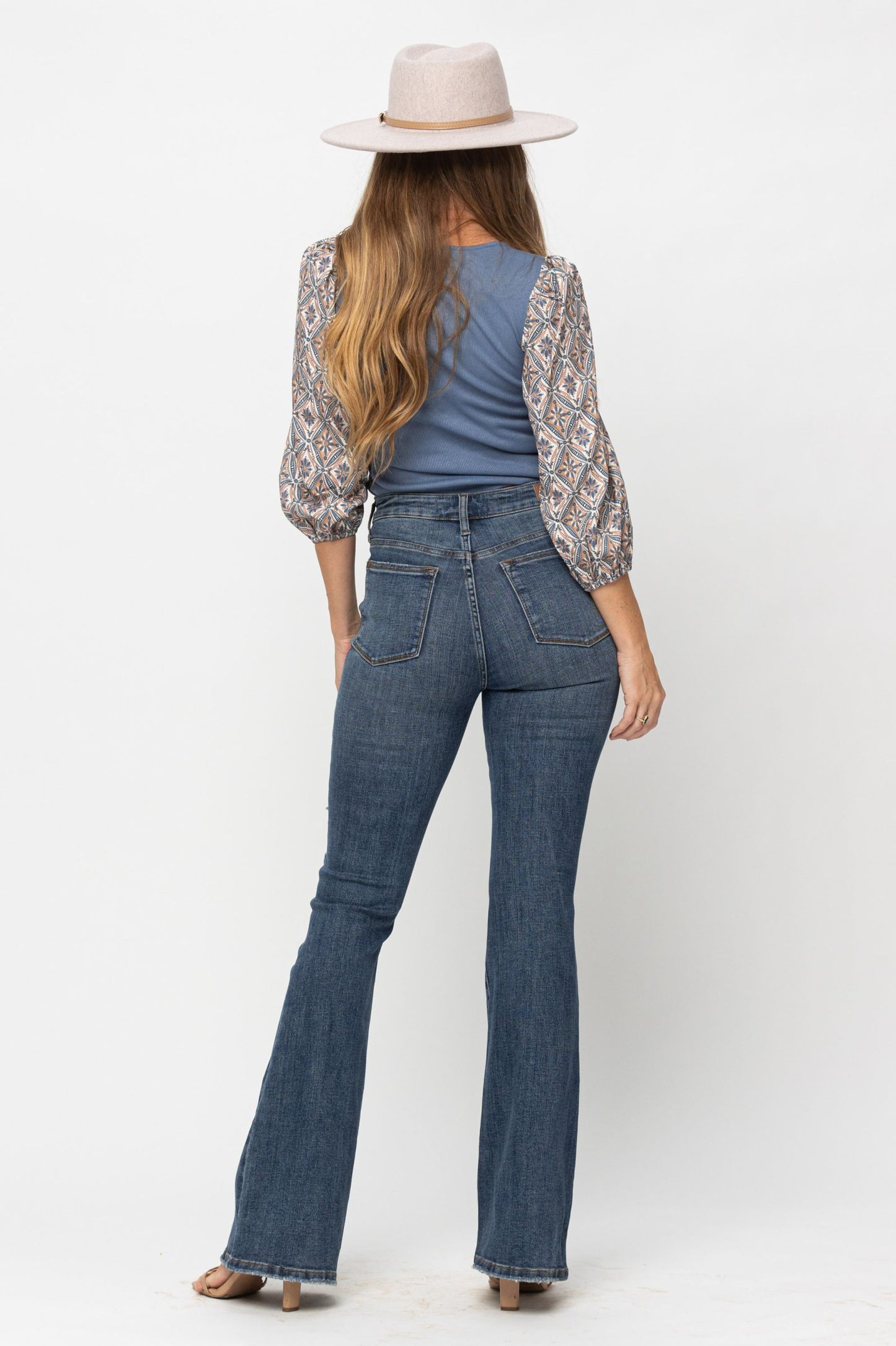 Judy Blue Destroyed Knee Flare Jean