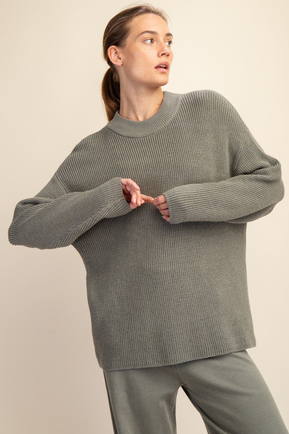 Green Viscose Sweater