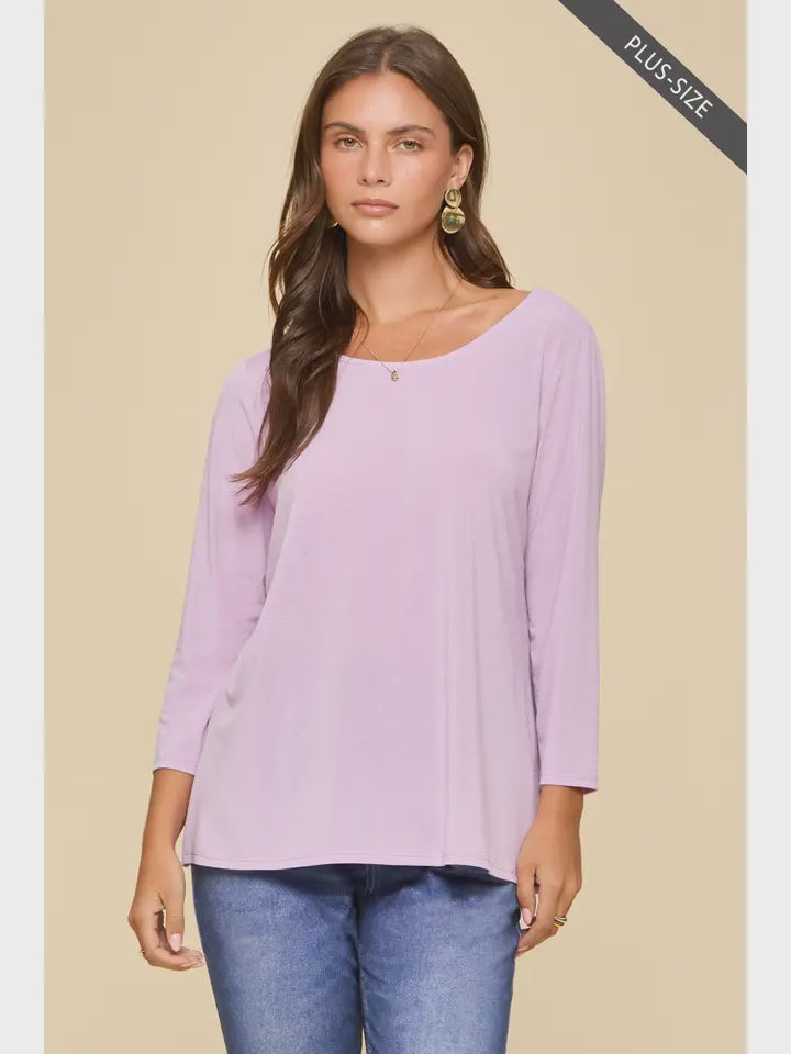 Wrinkle Free Round Neck