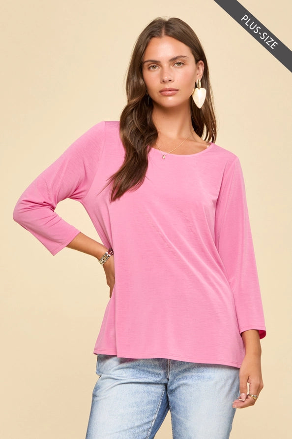 Wrinkle Free Round Neck
