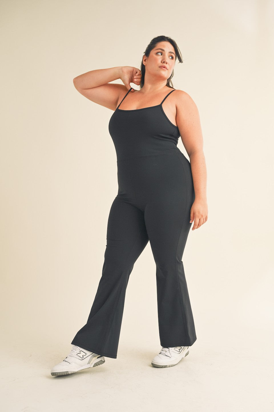 Fitted Flare Leg Jumpsuit