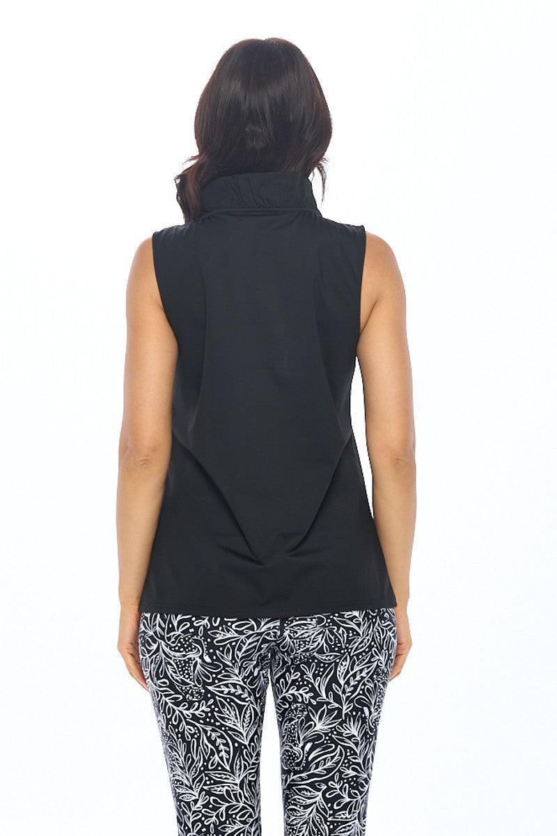 Evelyn Ruffle Neckline Sleeveless Top