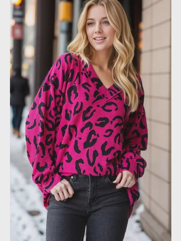 Puff Sleeve Animal top