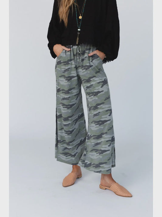 Casual Wanderer Slit Leg Pants
