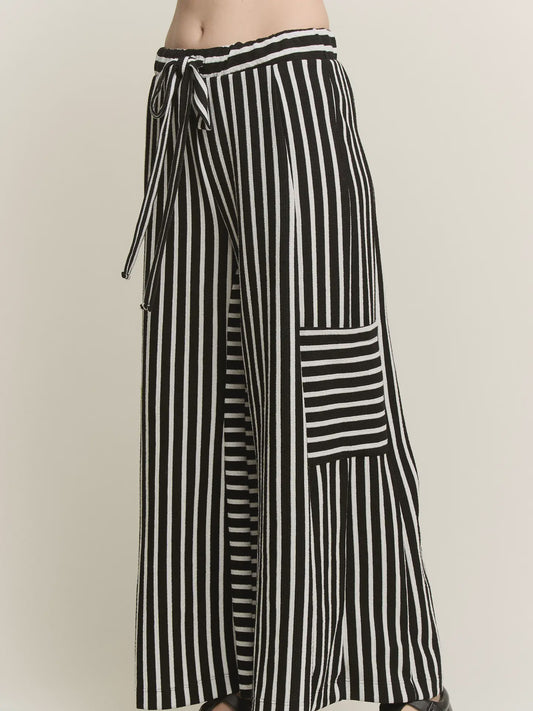 Stripe Wide Leg  Pants