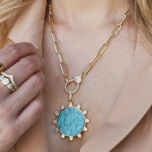 Solar Turquoise Muse Necklace