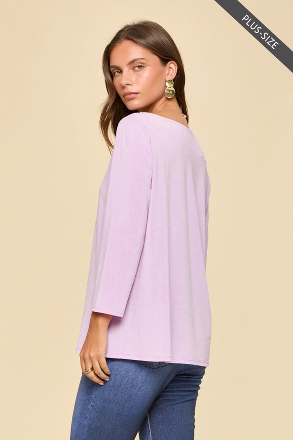 Wrinkle Free Round Neck