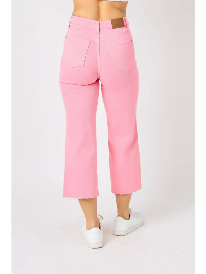 Garment Dyed Tummy  Crop Wide