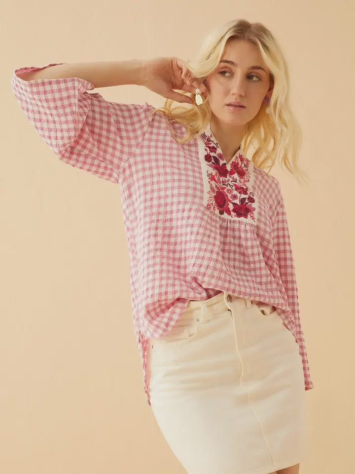 Strawberry Hill Embroidered Blouse