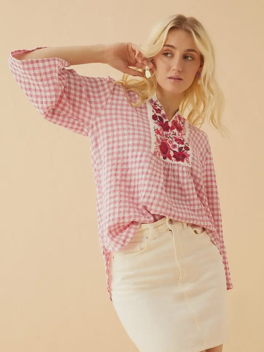 Strawberry Hill Embroidered Blouse