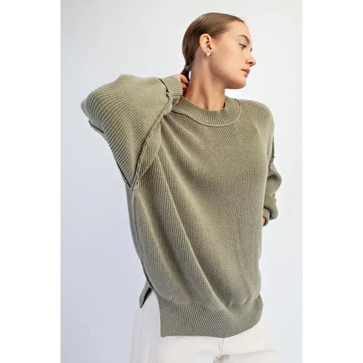 Oversized Crew Neck Sweater