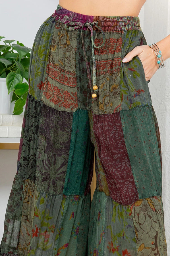 Retro Revival Patchwork Pants