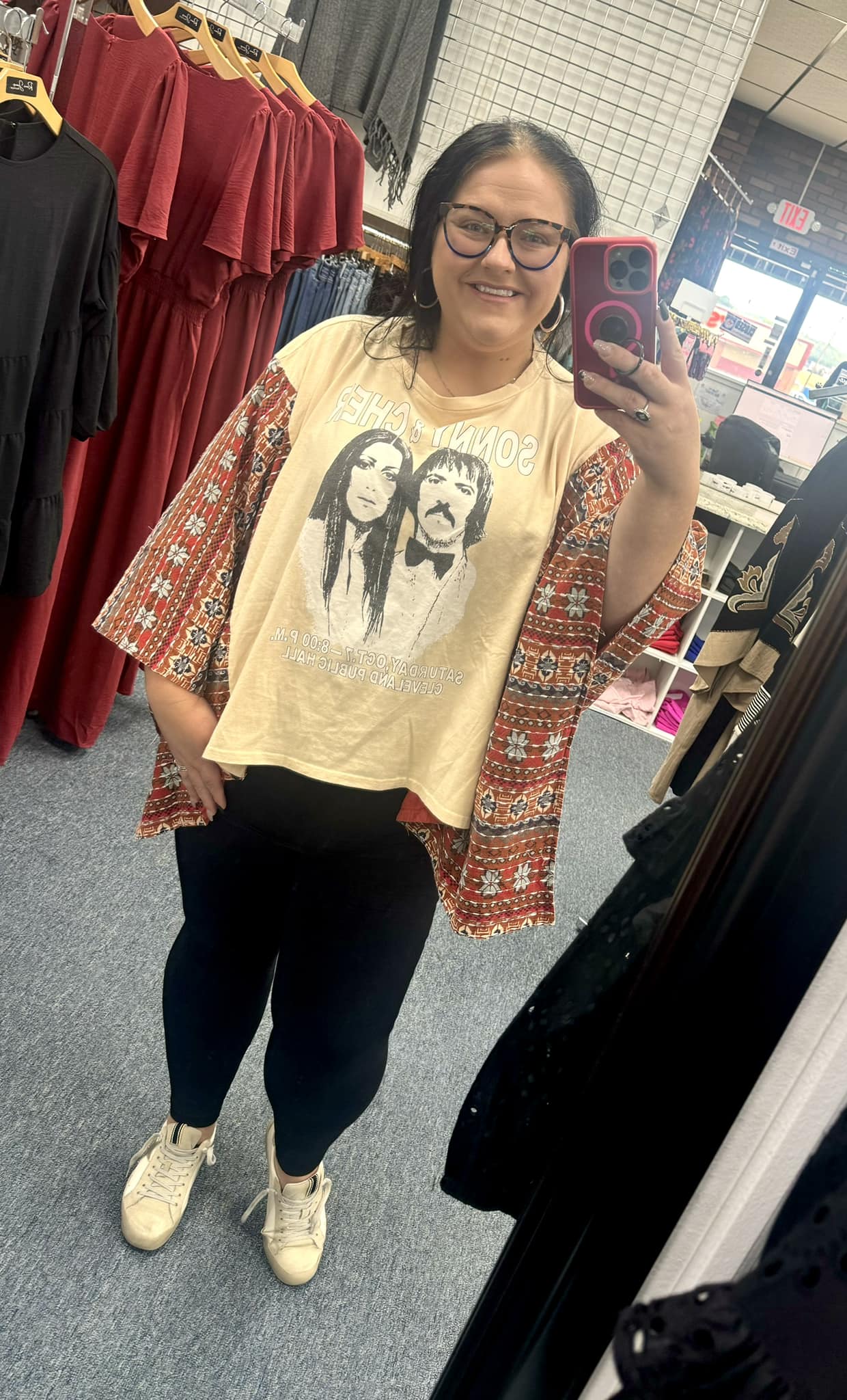 Sonny & Cher Poncho Graphic Tee