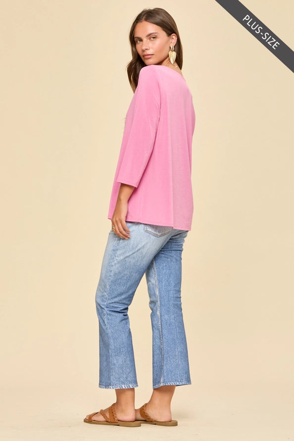 Wrinkle Free Round Neck