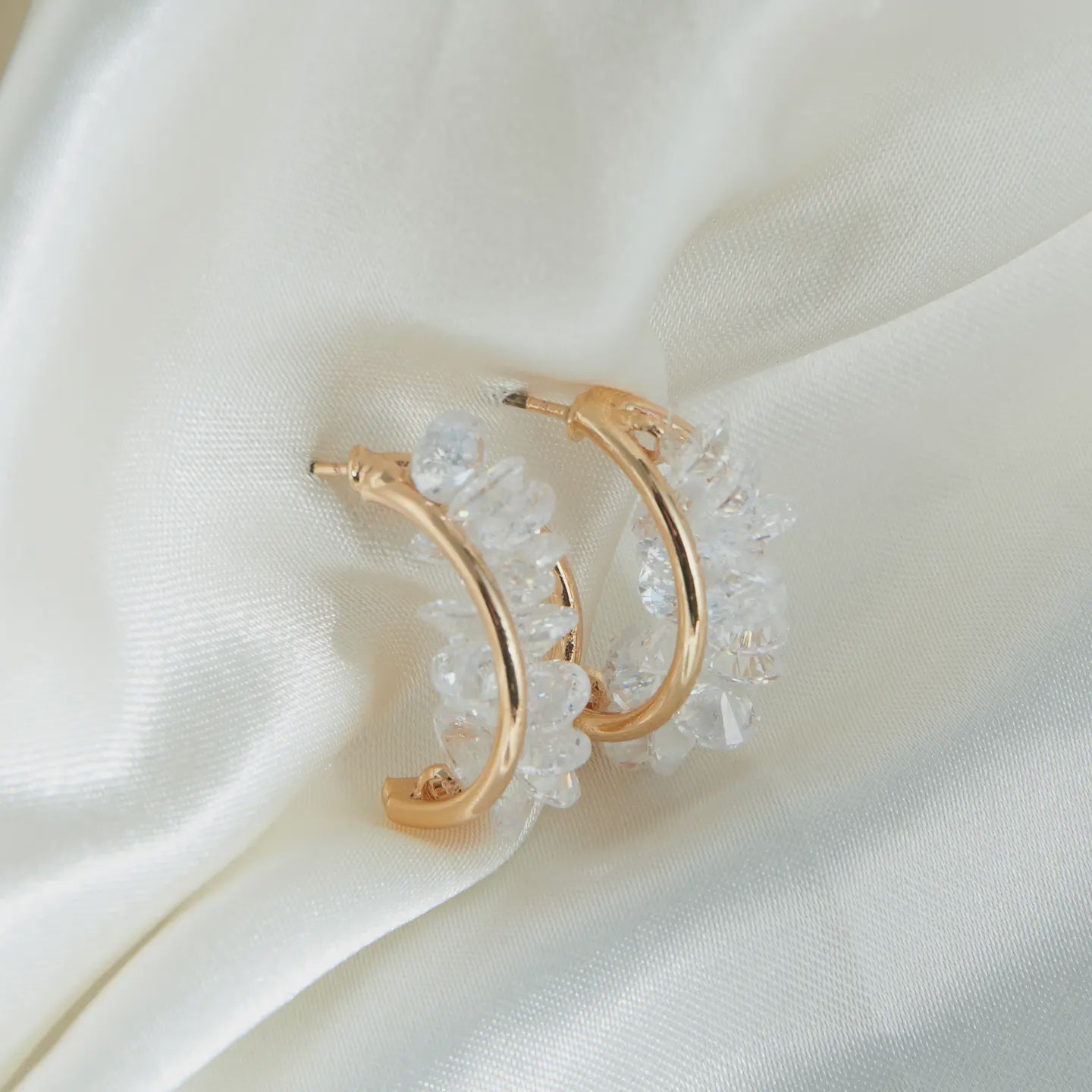 Adira Crystal C-HOOP  Earring