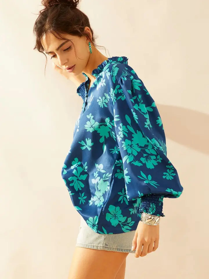 Thea Rae Blue Blouse