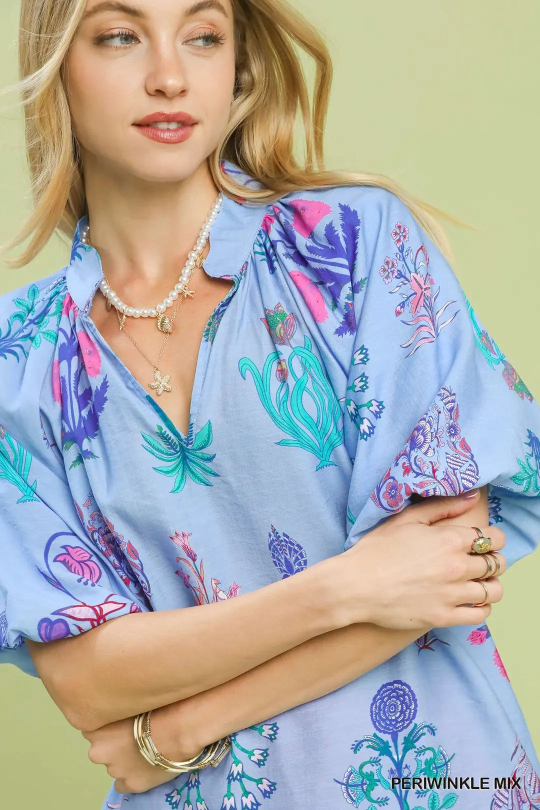Periwinkle Mix Top
