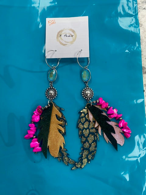 $22 3 Peas Fall Earrings